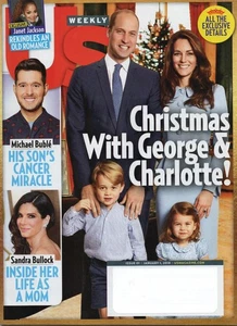 US WEEKLY January 1 2018 Prince George Princess Charlotte Michael Bublé Bullock - Picture 1 of 3