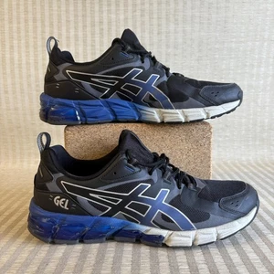 Asics Gel Quantum 180 Running Shoes Mens Size 11 Black Monaco Blue 1201A063 - Picture 1 of 20