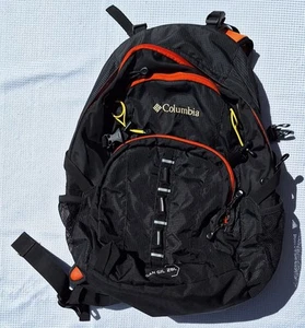 Columbia San Gil 28L Rain Cover Black & Red Hiking Backpack Unisex One Size - Picture 1 of 12