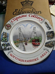 Clipstone Colliery, Notts, Edwardian Fine Bone China Plate. Ltd Edt. Boxed 34 - Picture 1 of 9