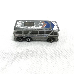 Autobús Hot Wheels Greyhound Americruiser 1979 blanco Blackwall hecho en Hong Kong - Imagen 1 de 5
