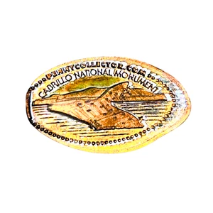 Cabrillo National Monument San Diego CA Elongated Pressed Penny - Picture 1 of 1