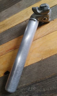 Tija de sillín Sugino SP-K 27.2 175 1 perno MicroAdjust aluminio Japón vintage plata Foto 1 de 4