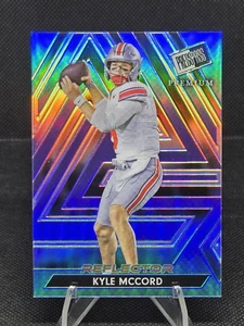 2024 Leaf Press Pass Premium - Kyle McCord #56 Reflector Prismático Azul/25 (RC) - Imagen 1 de 2