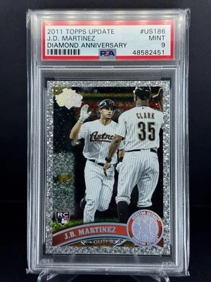 2011 Topps Update Diamond Anniversary JD Martinez #US186 PSA9 - Image 1 of 2