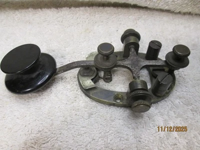 2A Western Union BRASS Legless TELEGRAPH KEY Missing Lever For Parts or Repair. - Image 1 of 4