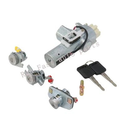 Cilindros de bloqueo de puerta e interruptor de encendido con 2 llaves para Nissan Versa S SL 2007-12 Foto 1 de 4