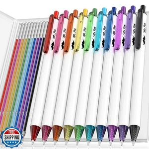 Mr. Pen - Niedliche Kugelschreiber Verschiedene Farben Tinte, 0,7 mm, 10 bunte Tintenkugelschreiber - Bild 1 von 5