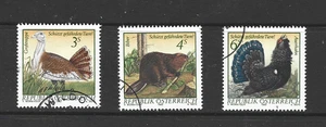 AUSTRIA - 1982 Nature Conservation "Protect Endangered Species - USED SET - Picture 1 of 1