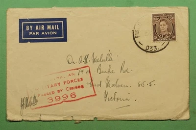 DR WHO AUSTRALIA SEGUNDA GUERRA MUNDIAL 033 SEGUNDA GUERRA MUNDIAL CORREO AÉREO CENSURADO A VICTORIA w18242 Foto 1 de 2