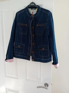 Lovely Boden Fully Lined Denim Jacket Size 12 Immaculate Condition - Picture 1 of 6