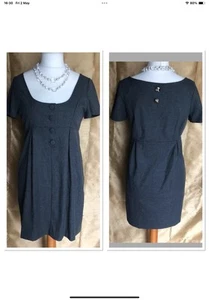 River Island Grey Reversible Stretchy Tunic Dress Uk16 NWT B23 - Picture 1 of 12