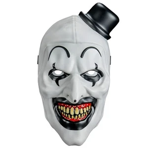 Trick or Treat Studios Terrifier 2 Art The Clown Retro Plastic Mask NEW - Picture 1 of 3