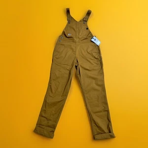 Duluth Trading Damen XS Bronze 40 Körnung Flex Twill Latzhose 9 Taschen Neu mit Etikett - Bild 1 von 15