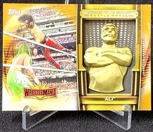 2020 WWE Topps Mustafa Ali Andre The Giant Commemorative Trophy Card /99 - Picture 1 of 2