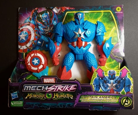 Marvel MechStrike Monster Hunters Captain America Action Figure (NEW) Cover