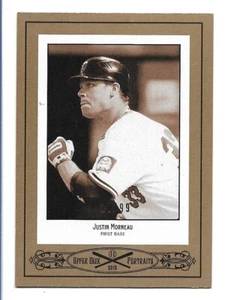 Justin Morneau 2010 Upper Deck Portraits Gold #SE-50 #20/99 Minnesota Twins - Picture 1 of 2