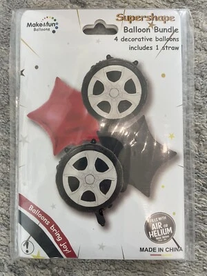 BANDERA A CUADROS COCHE DE CARRERAS #1 GLOBO MYLAR DE UNA LÁMINA-40" DE ALTO-¡NUEVO CON ETIQUETAS! Foto 1 de 4