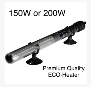 Aquarium Heater Fish Tank 100-150 Litres 150w & 200w STRONG ECOTHERM HEATER - Picture 1 of 9