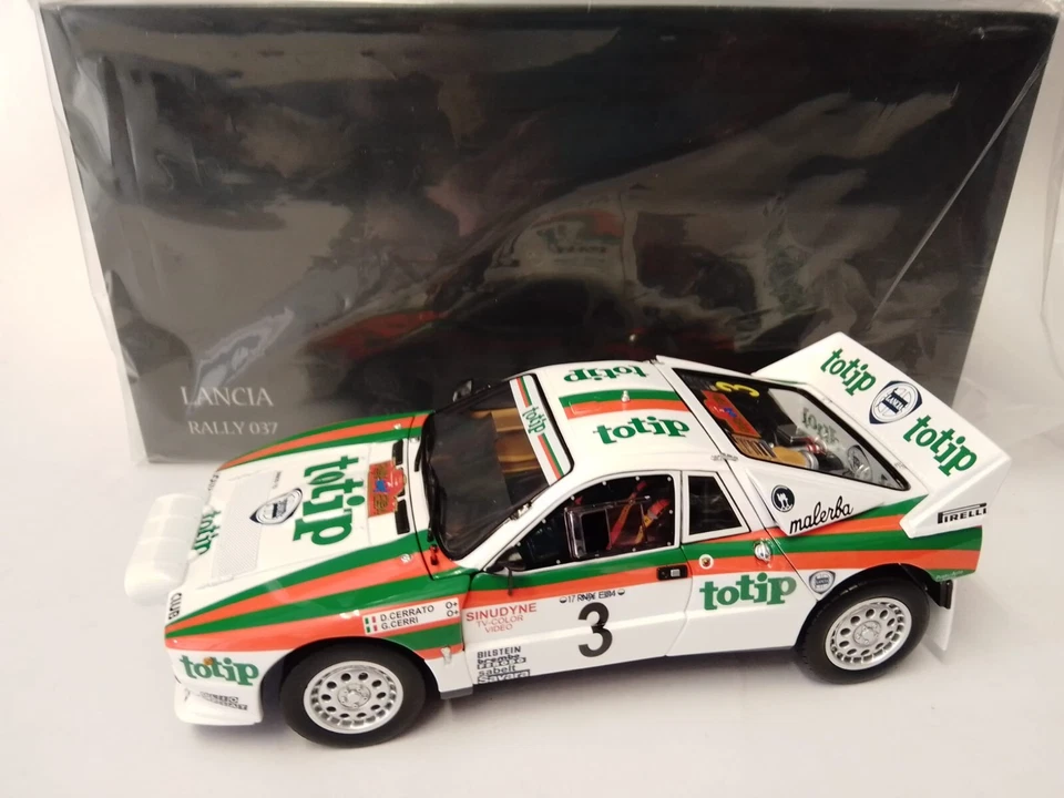 1 18 KYOSHO Lancia 037 Totip #3 Rally Isola D'Elba 1985 Cerrato Cerri KY08306G