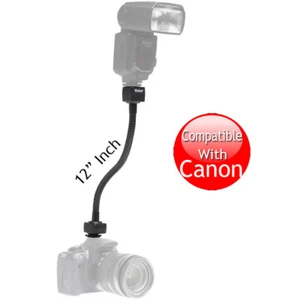 Flexible 12" i-TTL Flash Shoe Cord for Canon 1D 1Ds 5D 10D 20D 30D 40D 50D 60D - Picture 1 of 3