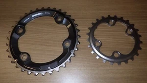 SHIMANO XT 11 SPEEDS REPLACEMENT CHAINRING, 24-34T, NEW, BLACK, 4 HOLES - Picture 1 of 2