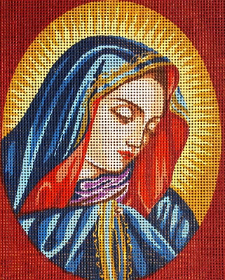 Needlepoint tapestry painted canvas 07.70 (10"x12") GobelinL - Image 1 of 3