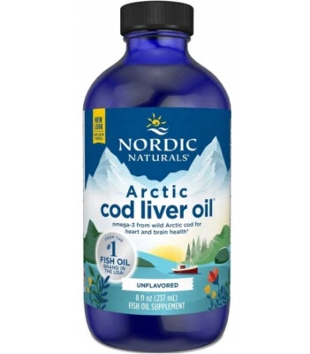 Arctic Cod Liver Oil - 1060 mg - 237 ml (8 fl oz) - Nordic Naturals - Omega-3 - Bild 1 von 4