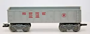 Marx O Scale Post War Pennsylvania 347100 PRR Gray Gondola - Picture 1 of 5