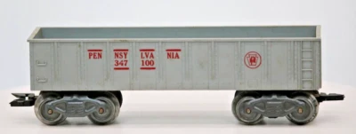 Marx O Scale Post War Pennsylvania 347100 PRR Gray Gondola - Image 1 of 4
