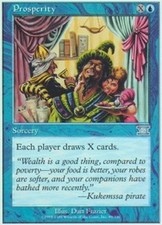 MTG magic cards 1x x1 Light Play, English Prosperity 6th Edition