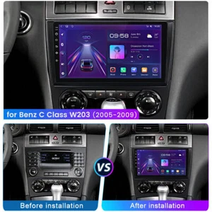 8+256GB For Mercedes Benz W203 W209 Android 13.0 Car Stereo Radio GPS Navi WIFI - Foto 1 di 20