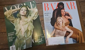 Harper's Bazaar & Vogue April 2025 Magazine Magazines - Foto 1 di 1