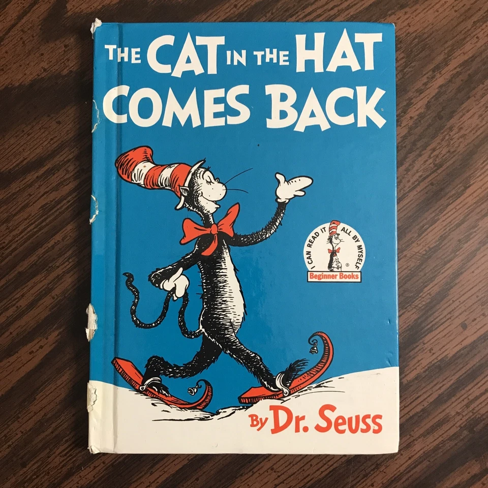 The Cat in the Hat Comes Back 1958 Dr Seuss Beginner Books 1st Edition Foto 1 de 4