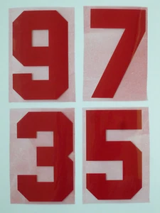 Flock Nummer number número home Trikot jersey shirt England 1980 1982 - Bild 1 von 1