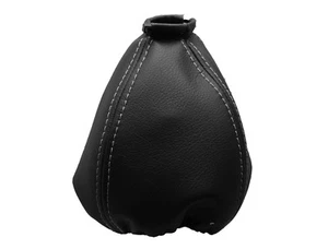 Manguito de cambios de hilo gris cuero auténtico para LANCIA YPSILON 2003-2011 - Imagen 1 de 1