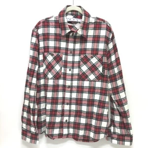 OFF-WHITE spray check pattern Long sleeve shirt cotton Red - Bild 1 von 13