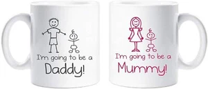 CiderPressMugs® I'm Going to be a Mummy Papa Becher Set Tasse Neu Eltern Geschenk Neu - Bild 1 von 1