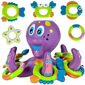 MalPlay Badespielzeug Oktopus Badewannenspielzeug Duschspielzeug ab Geburt 0m+ - Bild 1 von 12