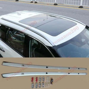 2021-2024 For Nissan Rogue Aluminum Alloy Silver Roof Rack Side Rails Luggage 2p - Bild 1 von 8