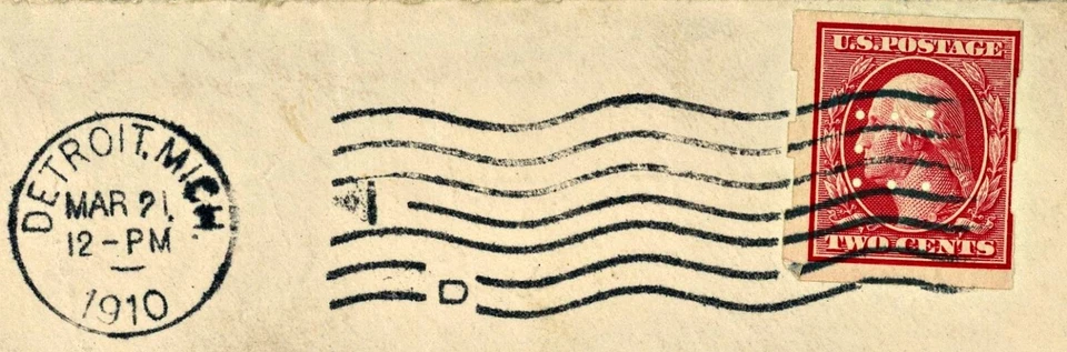 #344 SINGLE, TYPE III SCHERMACK PRIVATE VENDING PERFORATIONS, ON COVER~ Cat $500 - Image 1 of 3