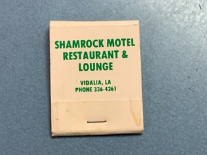 Vintage Shamrock Motel Restaurant & Lounge, Vidalia, LA Matchbook  - Picture 1 of 4
