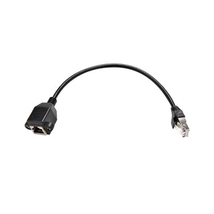 1FT/30cm RJ45 Male to Female Screw Panel Mount Ethernet Cable LAN Network - Afbeelding 1 van 6