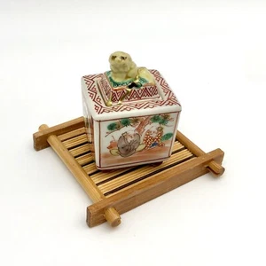 Kintsugi Japanisches Kutani Räuchergefäß Foo Hund Löwe Brenner Gold Riss Kunst Wachstum Geschenk - Bild 1 von 13