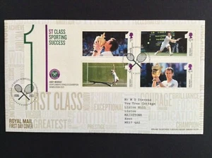 GB QEII 2013 Andy Murray M/Sheet on Typed Address First Day Cover Wimbledon SHS - Picture 1 of 1