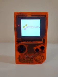 Nintendo Gameboy DMG-01 IPS en carcasa naranja transparente personalizada con Cleanjuice USBC Mod. - Imagen 1 de 3