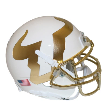 South Florida Bulls Gold Schutt Mini Helmet New In Box 14858 Cover