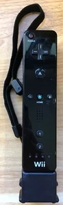 MANETTE OFFICIELLE NINTENDO WIIMOTE + MODULE WIIMOTION PLUS NOIRS PAL EURO - N°7 - Photo 1/4