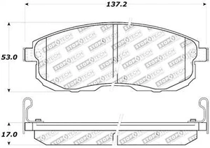 StopTech Fits 02-05 Infiniti G35/07-09 Nissan Altima/Sentra/6/02-05 350Z Fr Pads - Foto 1 di 14