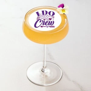 Hen Party I Do Crew Drinks Topper Cocktail Topper Party Edible Favour - Picture 1 of 7